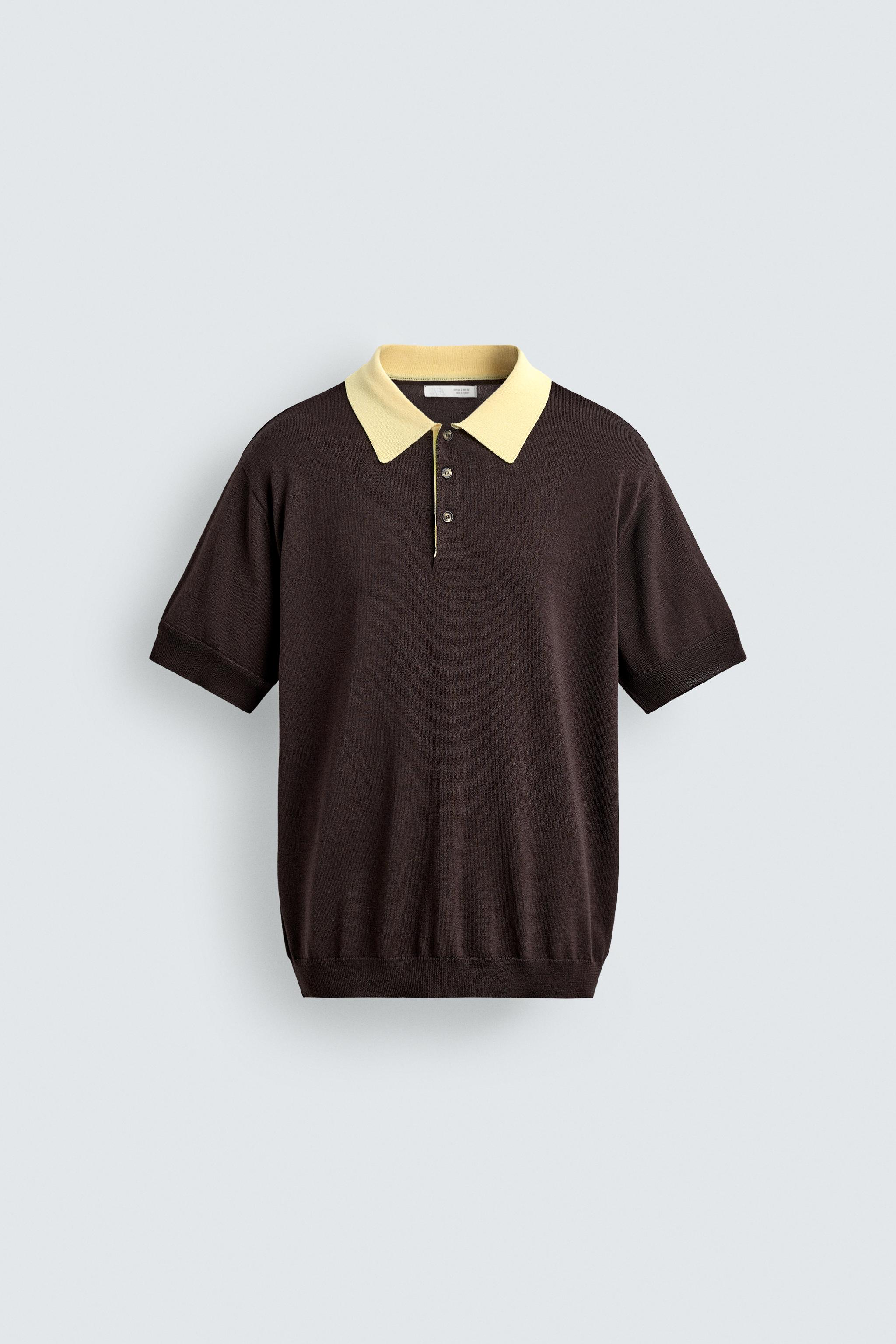 CONTRAST RELAXED FIT KNIT POLO